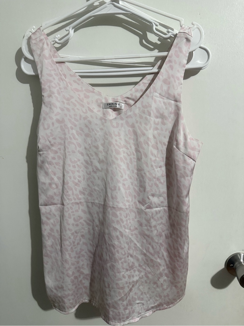 Eloquii Pink Animal-Print Scoop Neck Tank